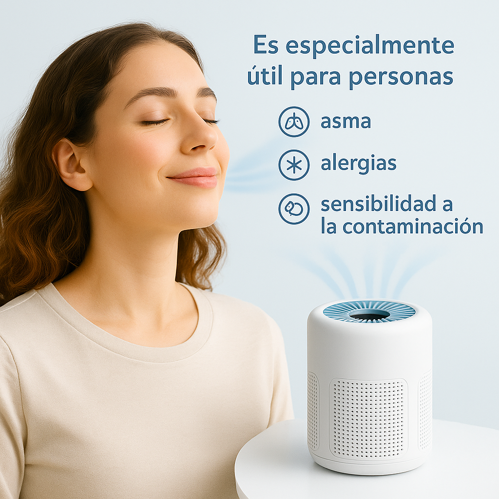 Mini Purificador AntiAlergias: Alivio real