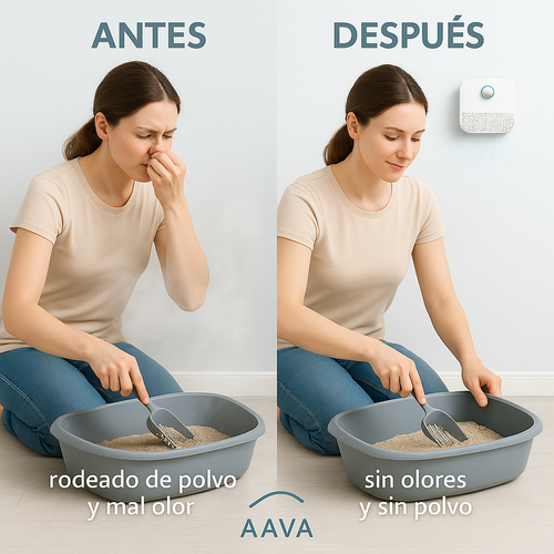 Purificador inteligente de olores para gatos: Dile adiós al mal olor