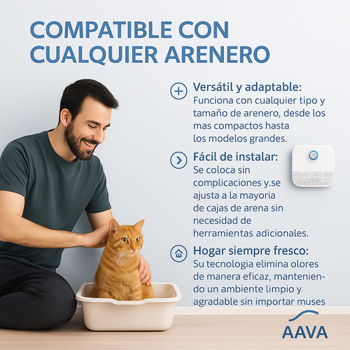Purificador inteligente de olores para gatos: Dile adiós al mal olor